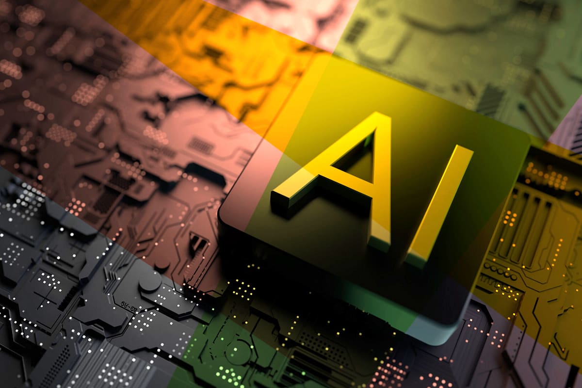 Artificial Intelligence, technology 3D Illustration